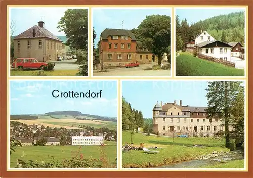 AK / Ansichtskarte Crottendorf_Erzgebirge Orts und Teilansichten Schloss Crottendorf Erzgebirge