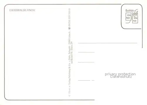 AK / Ansichtskarte Finow_Eberswalde Schloss Kirche Strassenpartien Finow Eberswalde