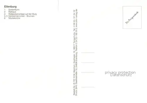 AK / Ansichtskarte Eilenburg Sorbenturm Rathaus Wallgrabenanlage Burg Heinzelmaennchen Brunnen Nikolaikirche Eilenburg