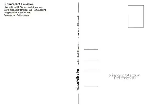 AK / Ansichtskarte Eisleben Markt Plan Schlossplatz Eisleben