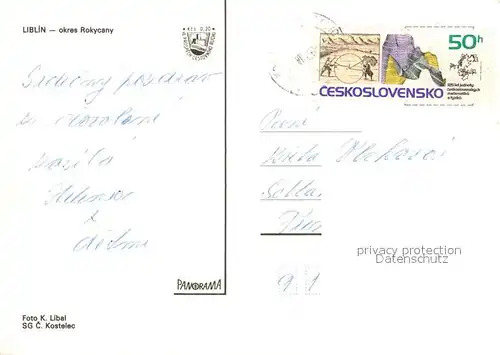 AK / Ansichtskarte Liblin Okres Rokycany Liblin
