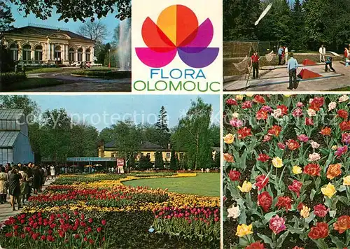 AK / Ansichtskarte Olomouc Retaurace Flora Minigolfplatz Park Olomouc