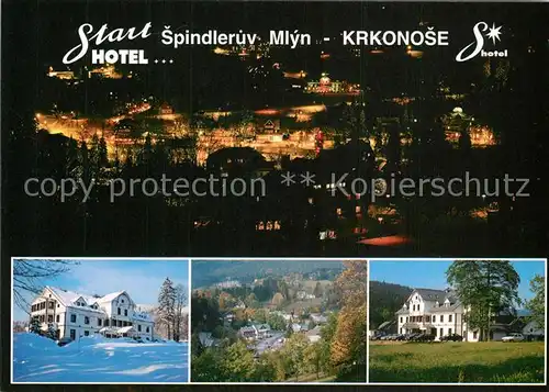 AK / Ansichtskarte Krkonose Start Hotel Teilansichten Krkonose