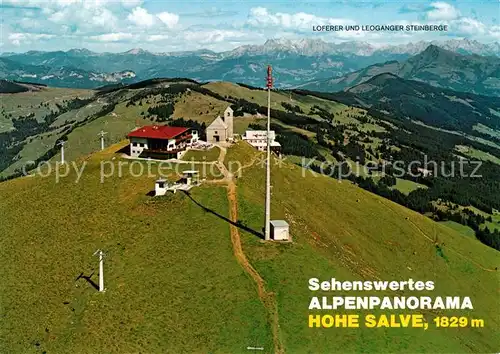 AK / Ansichtskarte Hopfgarten_Defereggen Gipfelrestaurant Hohe Salve Fliegeraufnahme Hopfgarten Defereggen