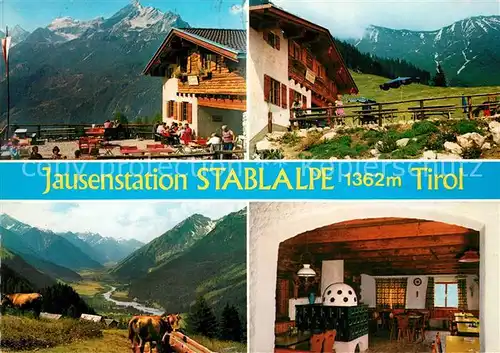 AK / Ansichtskarte Elmen_Tirol Jausenstation Stablalpe Gaststube Elmen Tirol