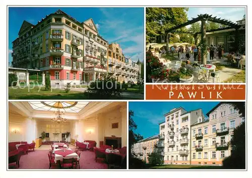 AK / Ansichtskarte Frantiskovy_Lazne Lazensky ustav Pawlik Lazensky dum Isis Frantiskovy_Lazne