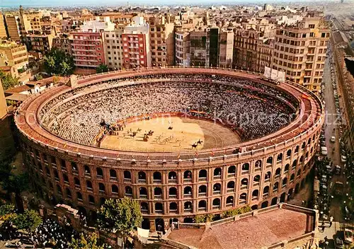 AK / Ansichtskarte Valencia Plaza de Toros Fliegeraufnahme Valencia