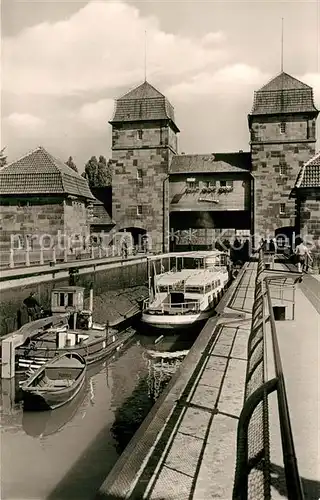 AK / Ansichtskarte Minden_Westfalen Schachtschleuse  Minden_Westfalen