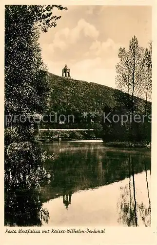 AK / Ansichtskarte Porta_Westfalica Kaiser Wilhelm Denkmal Porta_Westfalica