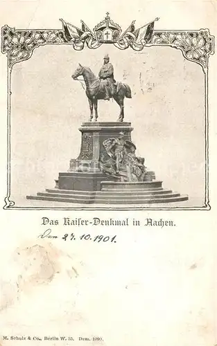 AK / Ansichtskarte Aachen Kaiser Denkmal Aachen