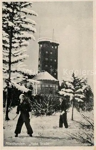 AK / Ansichtskarte Altenhundem Hohe Bracht Winter Altenhundem