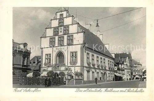 AK / Ansichtskarte Bad_Salzuflen Das altdeutsche Rathaus Ratskeller Bad_Salzuflen
