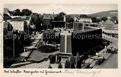 AK / Ansichtskarte Bad_Salzuflen Rosengarten Gradierwerk  Bad_Salzuflen