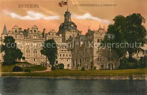 AK / Ansichtskarte Bueckeburg Residenzschloss Parkseite Bueckeburg