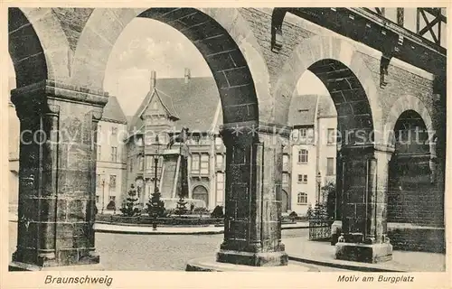 AK / Ansichtskarte Braunschweig Burgplatz Braunschweig