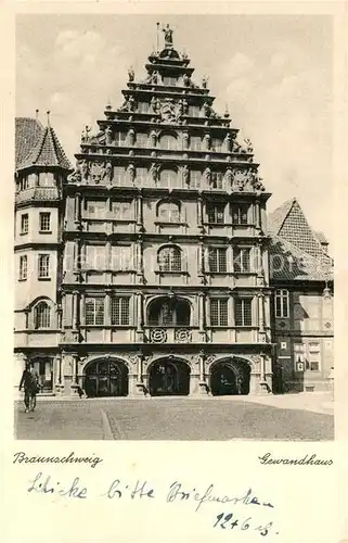 AK / Ansichtskarte Braunschweig Gewandhaus Braunschweig