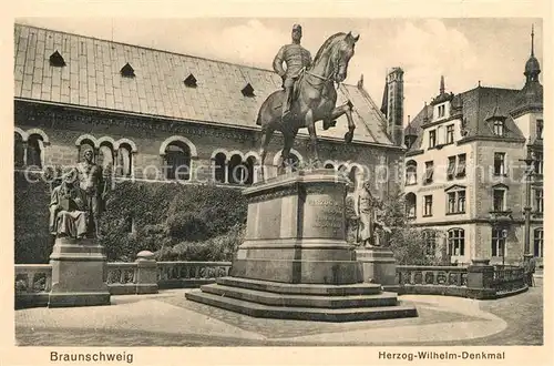 AK / Ansichtskarte Braunschweig Herzog Wilhelm Denkmal Braunschweig