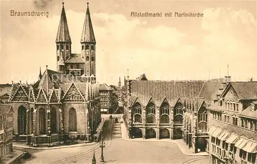 AK / Ansichtskarte Braunschweig Altstadtmarkt Martinikirche Braunschweig