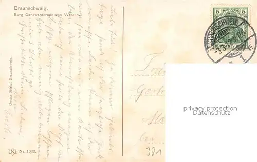 AK / Ansichtskarte Braunschweig Burg Dankwarderode  Kuenstler Berthold Pierson Braunschweig