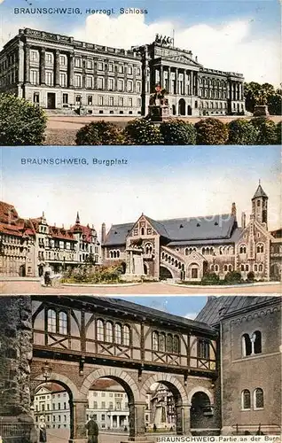 AK / Ansichtskarte Braunschweig Schloss Burgplatz Burg Braunschweig