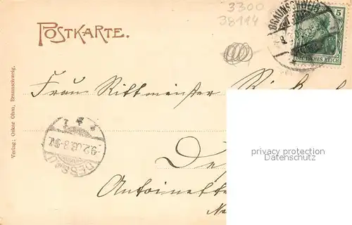 AK / Ansichtskarte Braunschweig Okerpartie Rosenthal Wehrbruecke Braunschweig