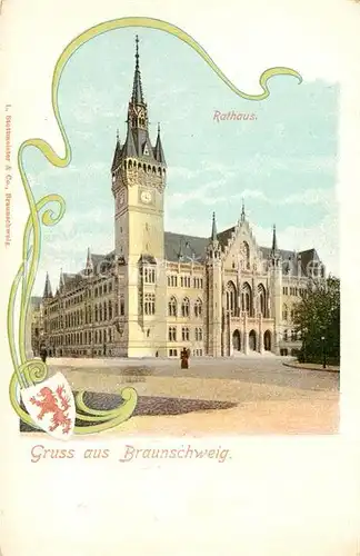 AK / Ansichtskarte Braunschweig Rathaus Braunschweig