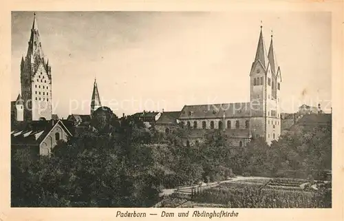 AK / Ansichtskarte Paderborn Dom Abdinghofkirche Paderborn