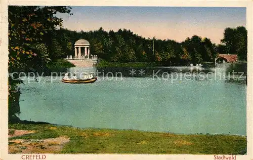 AK / Ansichtskarte Krefeld Stadtwald Krefeld