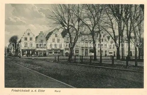 AK / Ansichtskarte Friedrichstadt_Eider Markt Friedrichstadt_Eider