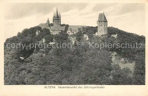 AK / Ansichtskarte Altena_Lenne Schloss Gelaende Altena_Lenne