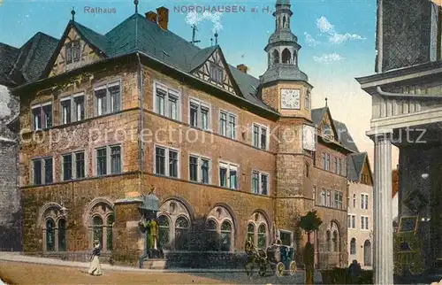 AK / Ansichtskarte Nordhausen_Westfalen Rathaus Nordhausen_Westfalen