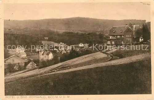 AK / Ansichtskarte Bad_Hohwald Hotel Bad_Hohwald