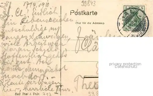 AK / Ansichtskarte Bad_Thal_Ruhla Panorama Blick ins Tal Bad_Thal_Ruhla