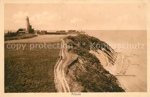 AK / Ansichtskarte Arkona Steilkueste Leuchtturm Arkona