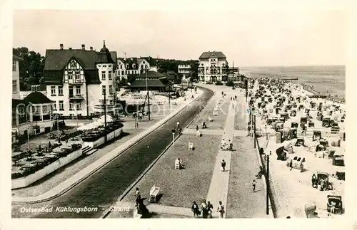 AK / Ansichtskarte Kuehlungsborn_Ostseebad Strand Promenade Hotels Kuehlungsborn_Ostseebad