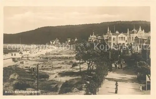 AK / Ansichtskarte Binz_Ruegen Strandpromenade Binz_Ruegen