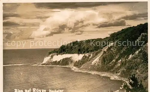 AK / Ansichtskarte Binz_Ruegen Panorama Kueste Hochufer Binz_Ruegen