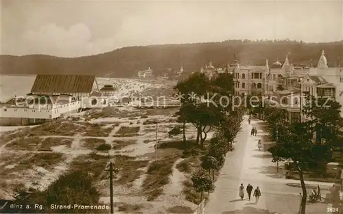 AK / Ansichtskarte Binz_Ruegen Strand Promenade Hotels Binz_Ruegen