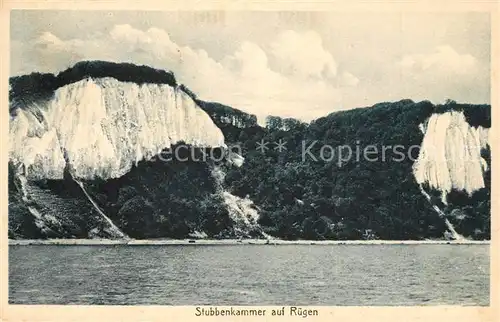 AK / Ansichtskarte Stubbenkammer_Ruegen Kreidefelsen Kueste Ansicht vom Meer aus Stubbenkammer Ruegen