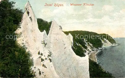 AK / Ansichtskarte Wissower_Klinken Panorama Kueste Kreidefelsen Wissower Klinken