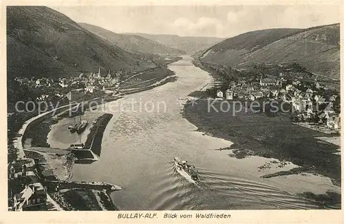 AK / Ansichtskarte Bullay_Mosel und Alf Panorama Blick vom Waldfrieden Bullay_Mosel