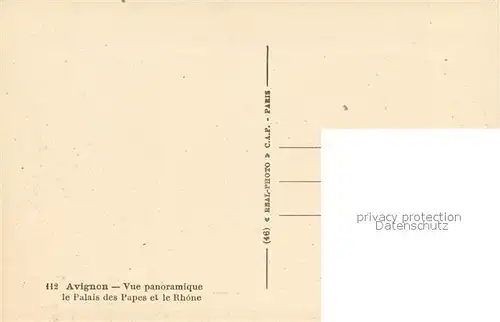 AK / Ansichtskarte Avignon_Vaucluse Palais des Papes et le Rhone vue aerienne Avignon Vaucluse