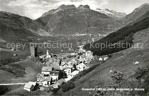 AK / Ansichtskarte Hospental Andermatt Oberalp Hospental