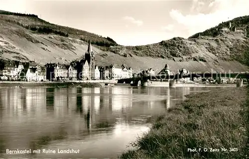 AK / Ansichtskarte Bernkastel Kues Ruine Landshut Foto Zeitz Nr. 3403 Bernkastel Kues