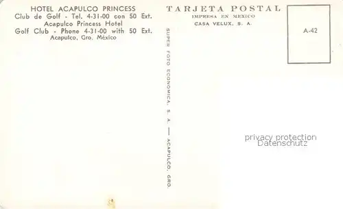 AK / Ansichtskarte Acapulco Hotel Acapulco Princess Aerial View  Acapulco