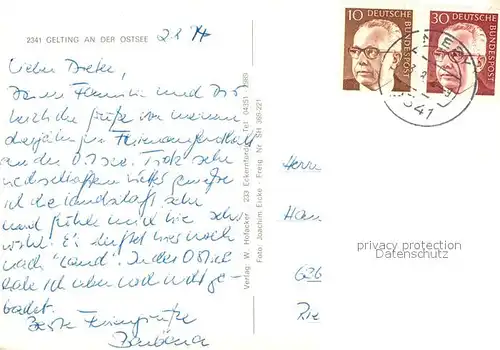 AK / Ansichtskarte Gelting_Schleswig_Holstein  Gelting_Schleswig