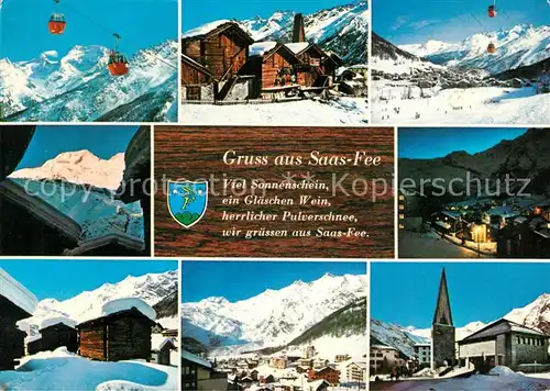 AK / Ansichtskarte Saas Fee  Saas Fee