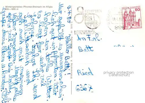 AK / Ansichtskarte Steinach_Pfronten Falkenstein Saeuling Zugspitze Steinach Pfronten