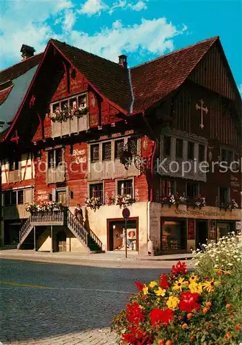 AK / Ansichtskarte Dornbirn_Vorarlberg Gaststaette Rotes Haus  Dornbirn Vorarlberg