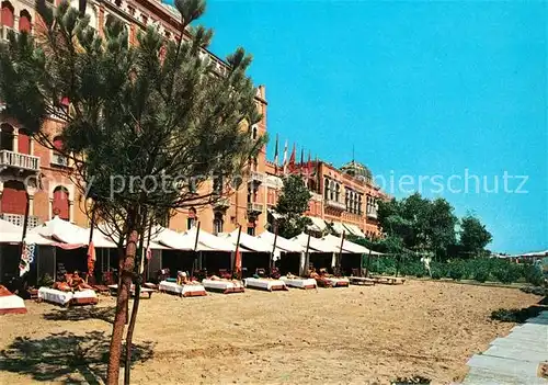 AK / Ansichtskarte Lido_di_Venezia Hotel Excelsior Strand Lido_di_Venezia
